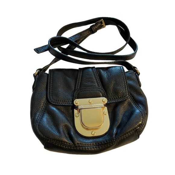 Michale‎ Kors Leather Small Black Crossbody Purse Bag - Picture 1 of 12